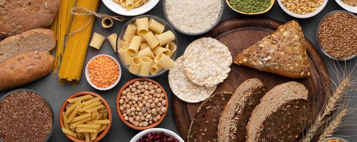 alimentos con gluten: macarrones, espaguetis, pan...