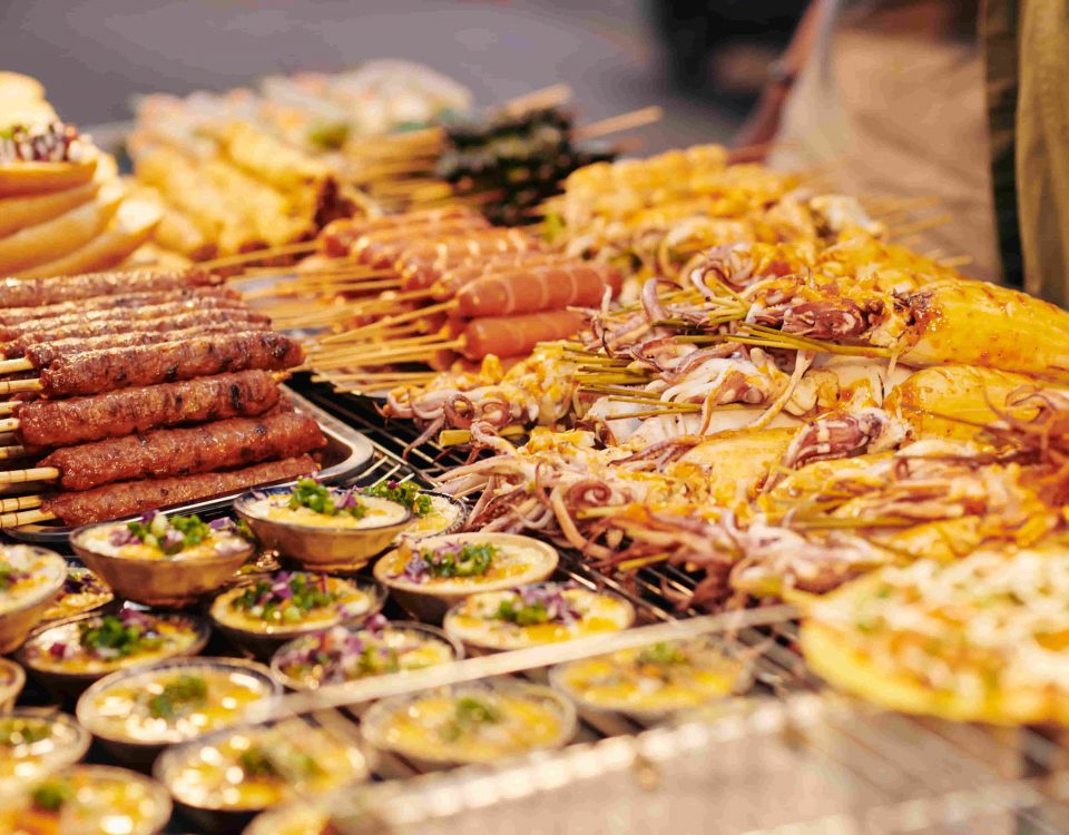 comida típica en fiestas populares, relacionado con la seguridad alimentaria de estas