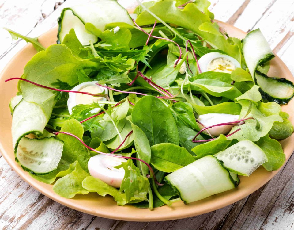 ensalada de canónigos, pepinillo y su relación con la salmonella